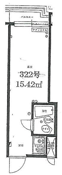 新宿ダイカンプラザA館322 間取り図