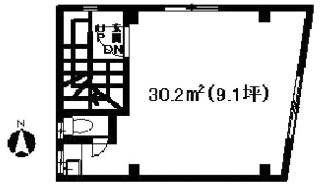 本郷ロクⅢビル2F 間取り図