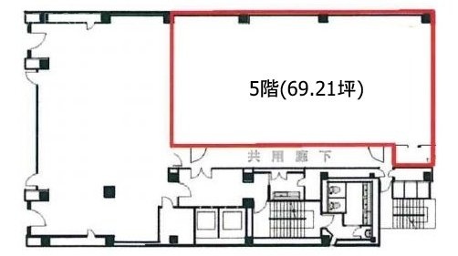 新倉ビル5F 間取り図