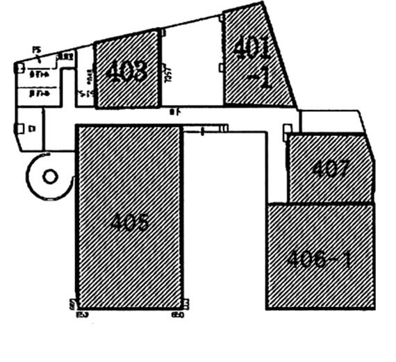 Navi赤坂Ⅱ(共同赤坂)ビル406-1 間取り図