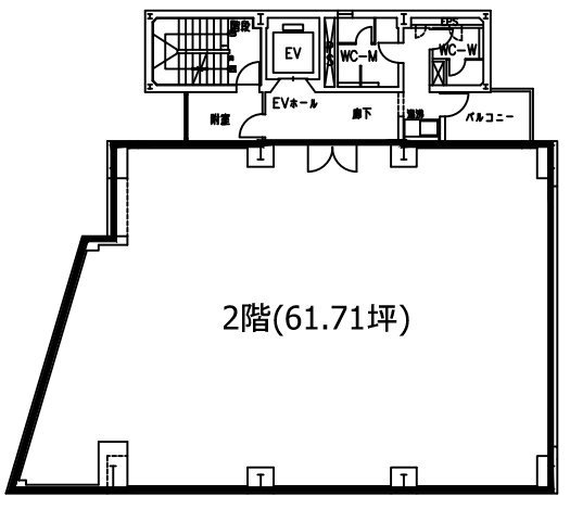 明治安田生命蒲田駅前ビル2F 間取り図