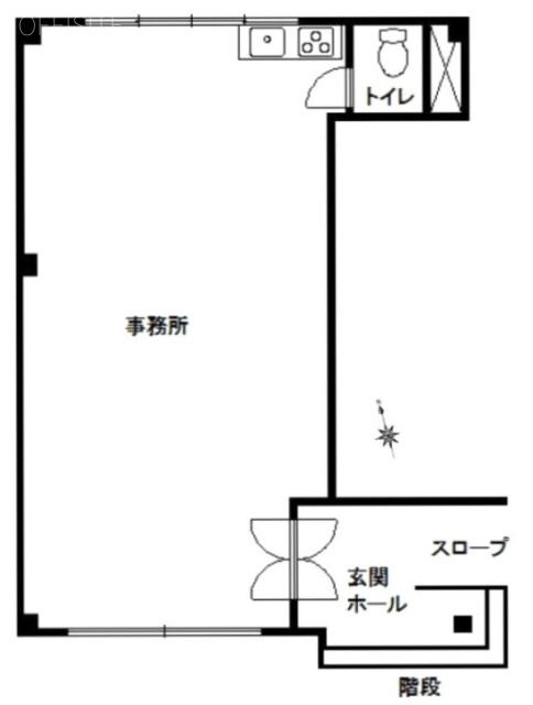 新光電気本社ビル1F 間取り図