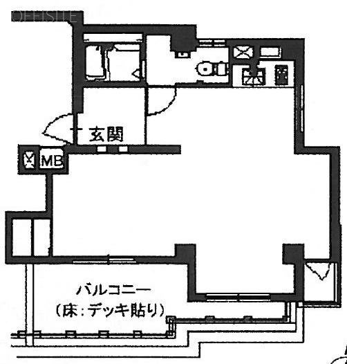 第18スカイビル402 間取り図