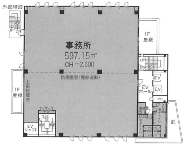 落合高山ビル5F 間取り図