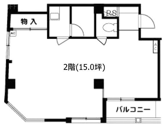 徳力ビル2F 間取り図