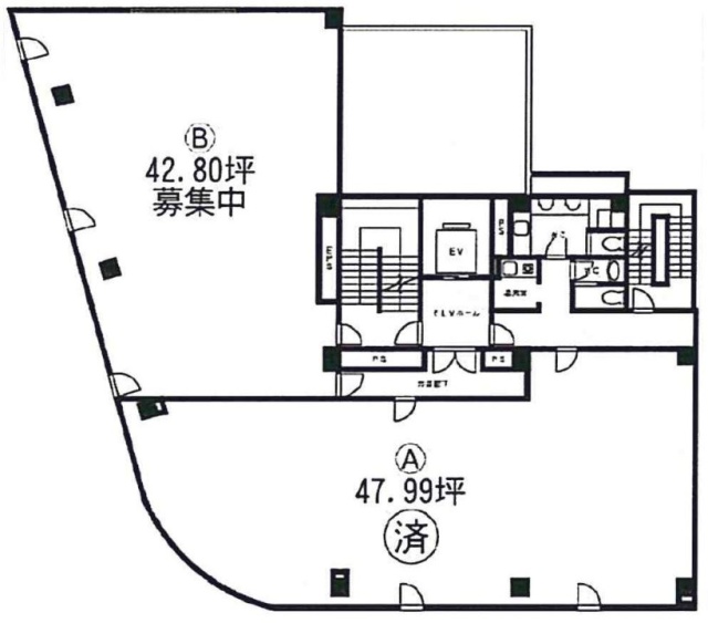 エキニア千葉ビルB 間取り図