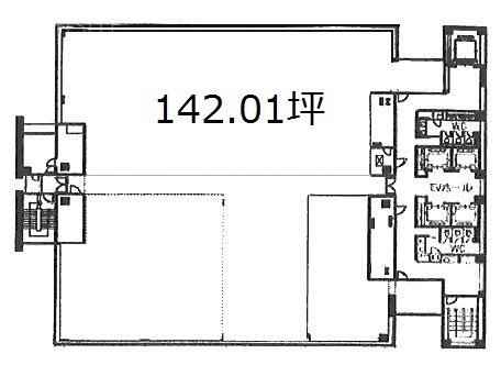 横浜花咲ビル8F 間取り図