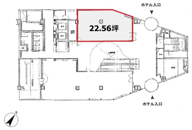 横浜伊勢佐木町ワシントンホテルビル1F 間取り図