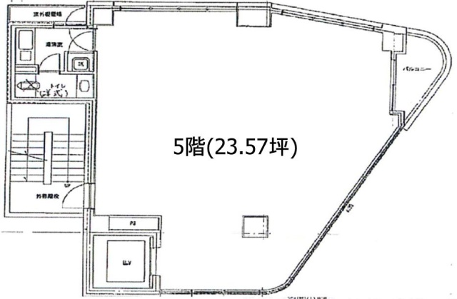 池尻大橋ビル5F 間取り図