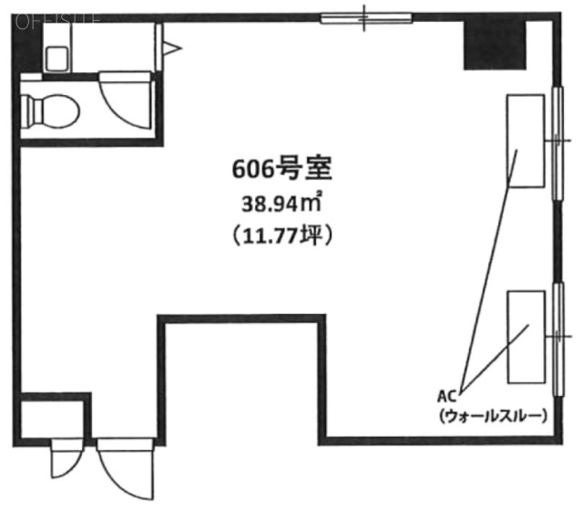 ワコーレ新宿第一ビル606 間取り図