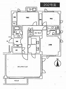 シルエット大山町ビル2F 間取り図