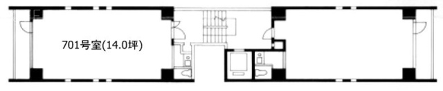 山崎ビル701 間取り図