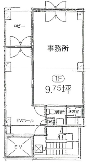 仲一ビル1F 間取り図