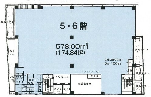 代々木クリスタルビル6F 間取り図