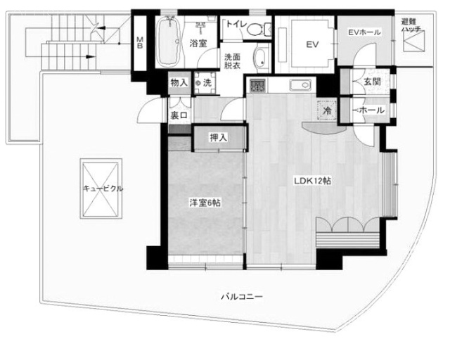 サンフジビル7F 間取り図
