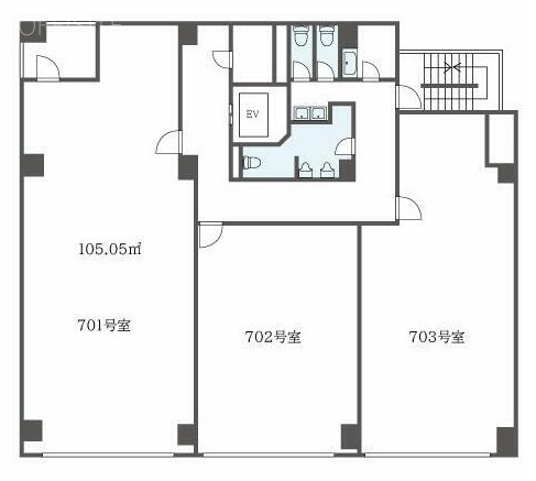 サリュートビル701 間取り図