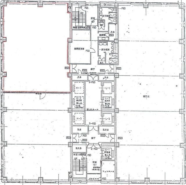 TOC大崎(大崎ニューシティ1号館)ビル20F 間取り図