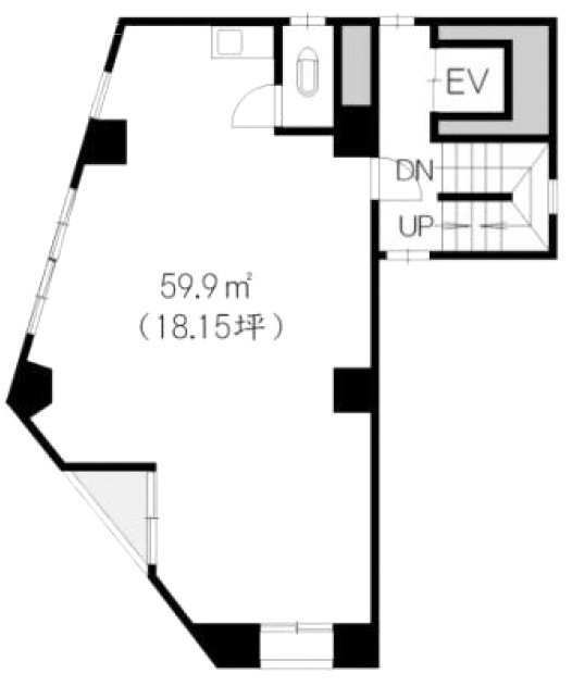 勉強堂ビル3F 間取り図