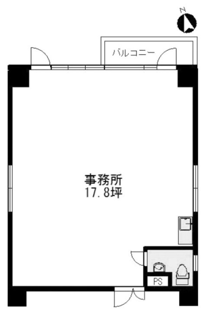 ハイライフ蒲田ビル205 間取り図