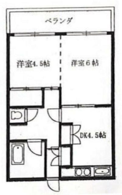 ニューフジビル803 間取り図