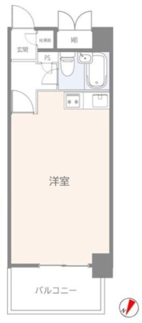 メローナ日本橋702 間取り図