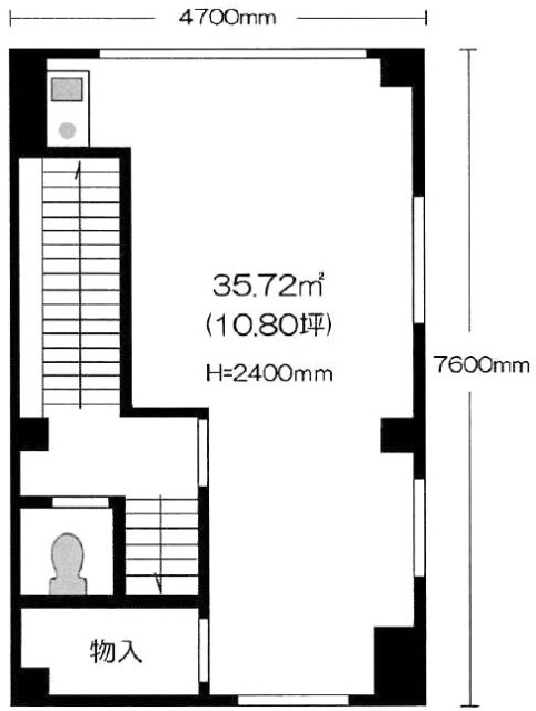 赤塚ビル2F 間取り図