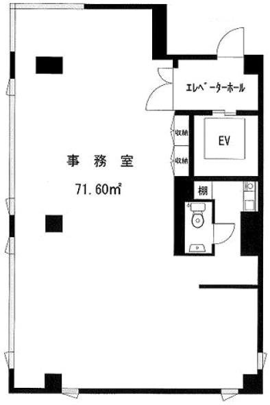 プランドールサンリョウビル2F 間取り図