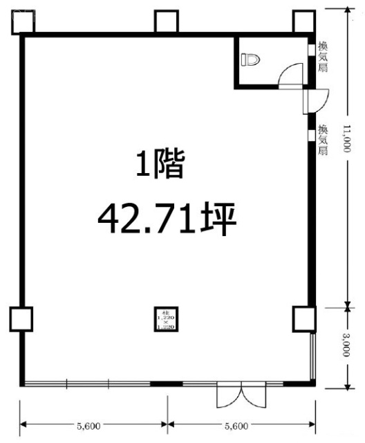 ソフィア東大島ビル1F 間取り図