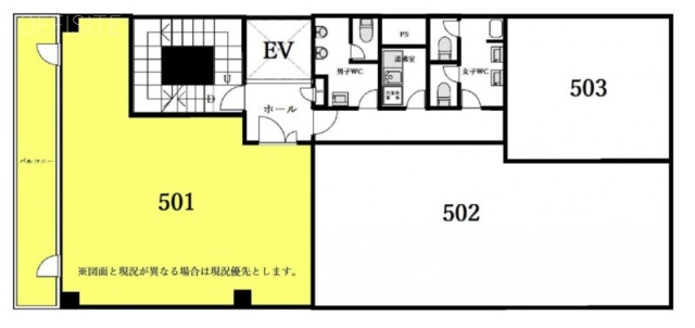 御徒町グランディアビル501 間取り図