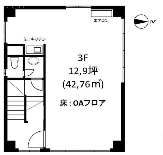 NKT上野ビル3F 間取り図