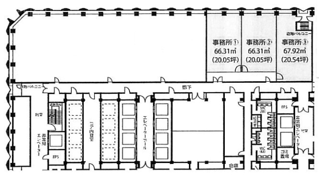 新宿センタービルN2-3 間取り図