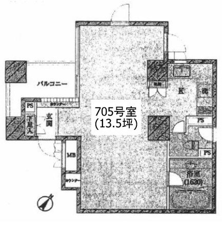 ファーロ南青山705 間取り図