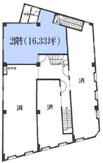 第34東京ビル2F 間取り図