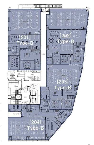 (仮)X-BASE SHIBUYA (クロスベース渋谷)203 間取り図