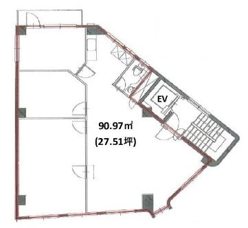 リビエラ池袋ビル6F 間取り図