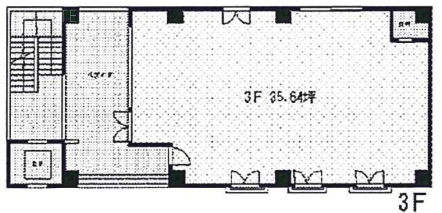 バルビゾン92ビル3F 間取り図