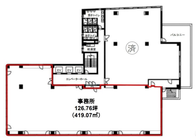 五反田NTビルA 間取り図