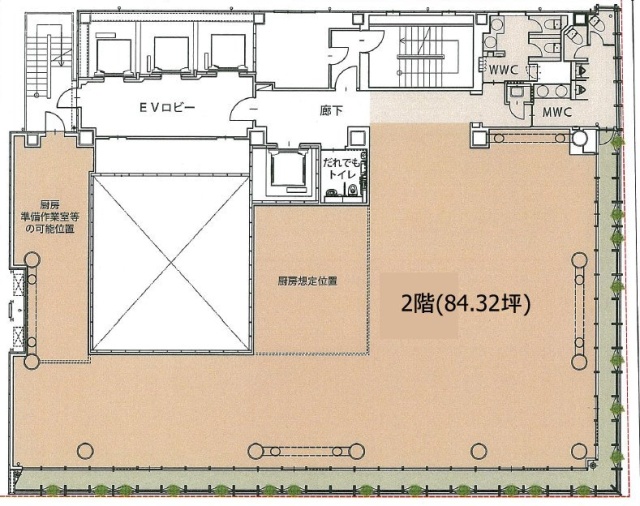 日本橋木村ビル2F 間取り図