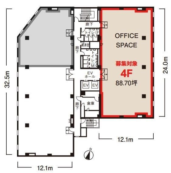 興和白金台(第31興和)ビル4F 間取り図