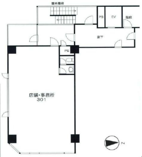 第一勇心ビル301 間取り図