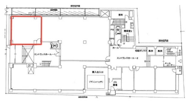 京都浜町ビル1F 間取り図