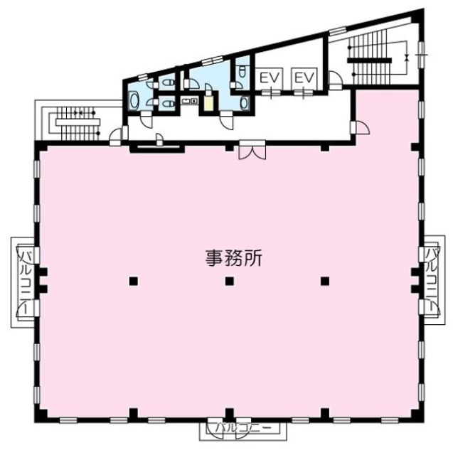 千秋ビル6F 間取り図