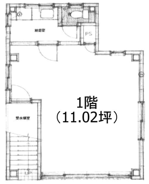 岡田ビル1F 間取り図