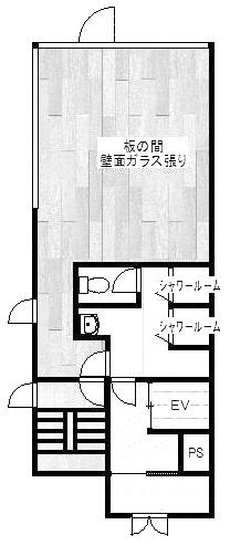 中野ラックスタービル1F 間取り図