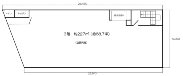 ブルーライン本社ビル3F 間取り図