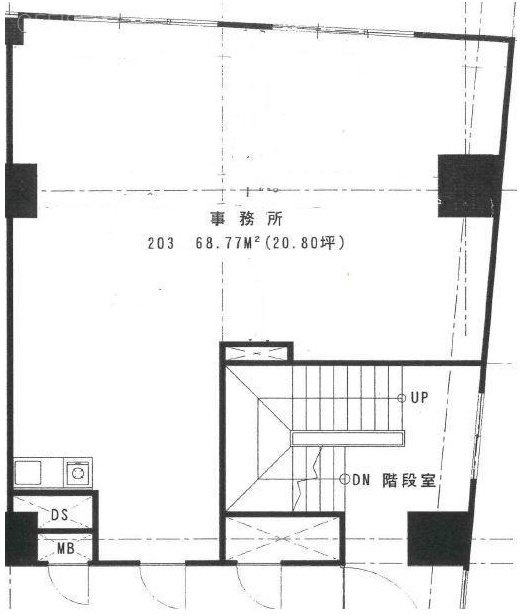 パルムハウス初台203 間取り図