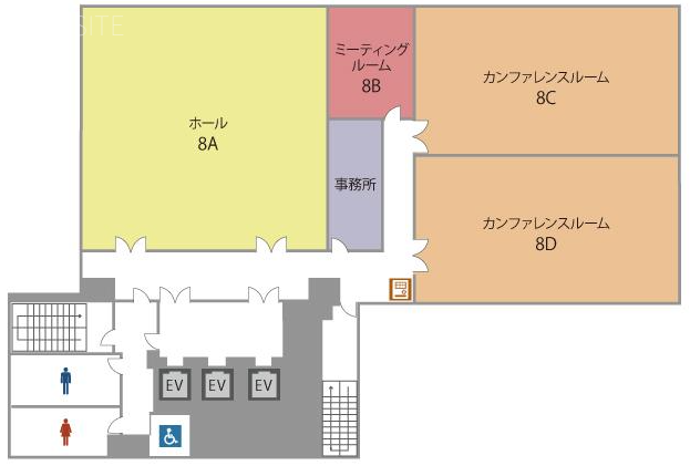 ヒューリックJP赤坂ビル(TKP赤坂二丁目カンファレンスセンター)C 間取り図