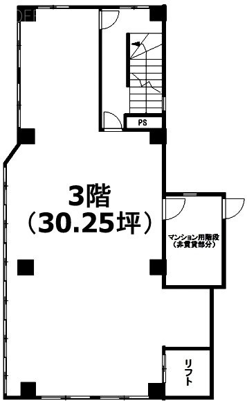 橘店舗3F 間取り図