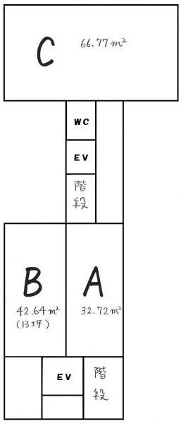 神田古書センタービル6F 間取り図