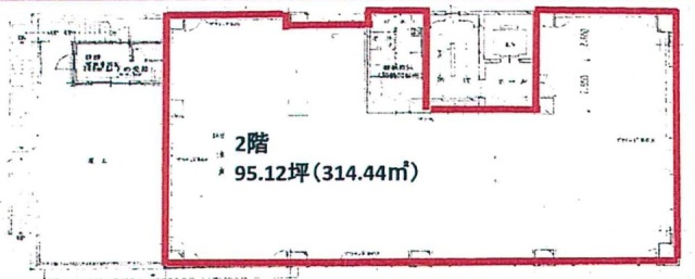 麻布アメレックスビル2F 間取り図